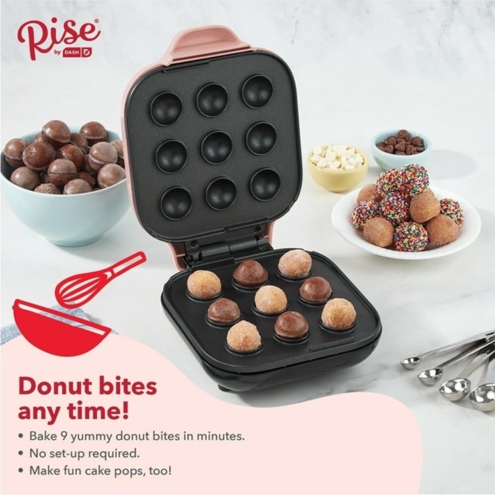 Rise by Dash Donut Bite Maker in Pink NEW